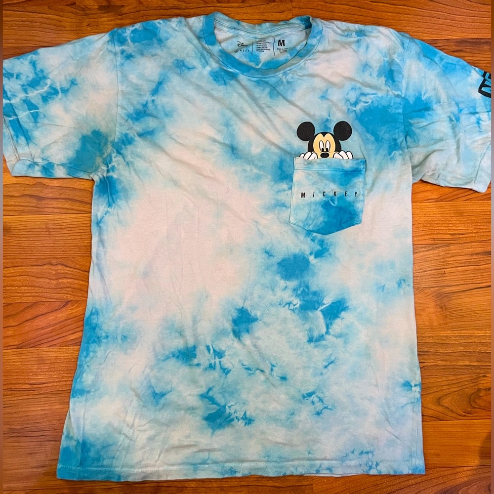 Disney X Neff Mickey Mouse Tie Dye Blue Shirt (Size-M)